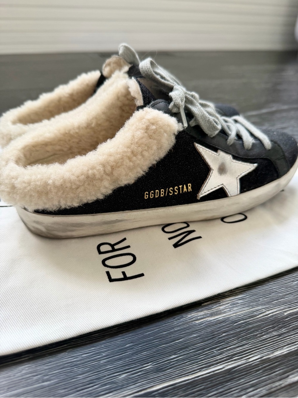 Golden Goose Super-Star Sabot Shearling-lined Slip-on Sneakers - Picture 2 of 8